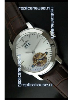 Audemars Piguet Jules Tourbillon Japanese Replica Watch in Silver Dial