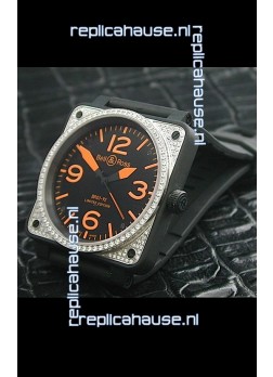 Bell and Ross BR01 92 Swiss Watch with Diamonds Bezel