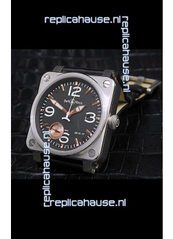 Bell and Ross BR013 97 Power Reserve Swiss Watch in Black Dial