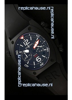Bell and Ross BR-02 Tonneau Swiss Replica Watch in Black Dial
