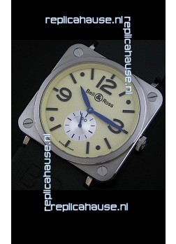 Bell & Ross Japanese Watch in Gold Ivory Dial