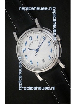 Breguet De La Marine Swiss Replica Steel Watch in White Dial