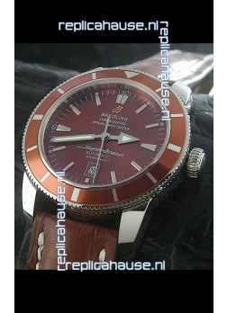 Breitling Superocean Swiss Replica Watch in Brown Dial