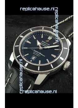 Breitling Superocean Swiss Replica Watch in Black Dial