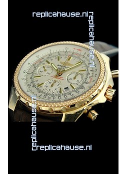 Breitling Bentley Swiss Replica Watch in White Dial