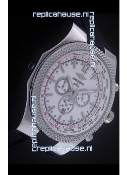 Breitling Bentley Chronograph Japanese Replica Watch in White Dial