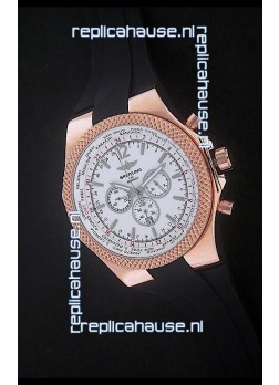 Breitling Bentley Chronograph Japanese Replica Watch in White Dial