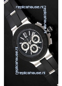 Bvlgari Diagono Swiss Replica Watch in Black Dial