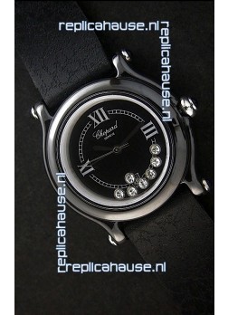 Chopard Happy Sport Japanese Replica Watch in Black Dial