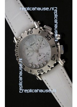 Chopard Happy Sport Swiss Replica Watch in White Strap