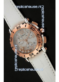 Chopard Happy Sport Swiss Replica Watch in White Strap