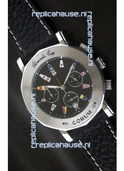 Corum Admiral's Cup Japanese Replica Watch in Black Dial