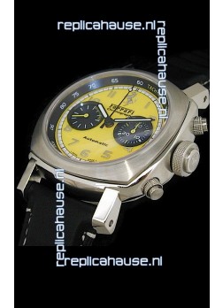 Ferrari Granturismo Swiss Replica Watch in Yellow Dial