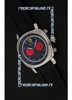 Ferrari Chronograph Japanese Replica Watch in Black Dial