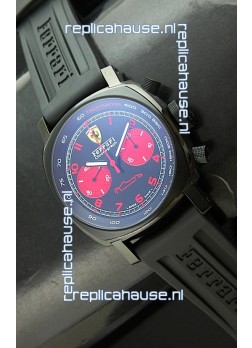 Ferrari Chronograph Swiss Replica Watch in Black Dial