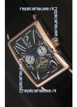 Franck Muller Long Island Japanese Replica Watch in Black Dial