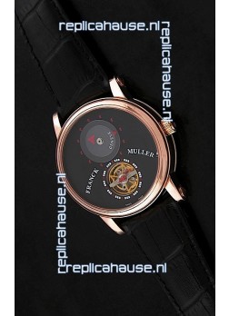 Franck Muller Classic Tourbillon Japanese Replica Watch in Black Dial