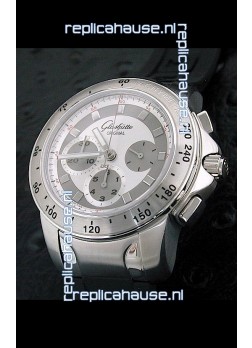 Glashuette Sport Evolution Swiss Chrono Watch in White Dial