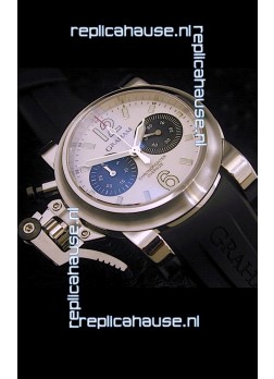 Graham Chronofighter Oversize Swiss Replica Watch in White Dial