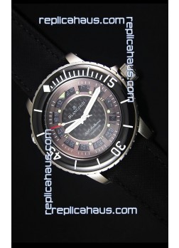 Blancpain 500 Fathoms Swiss Replica Watch in Grey Carbon Dial - 1:1 Mirror Edition