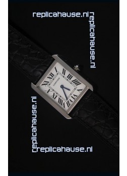 Cartier Tank Solo Swiss Quartz Leather Strap Mid Size 28MM Wide