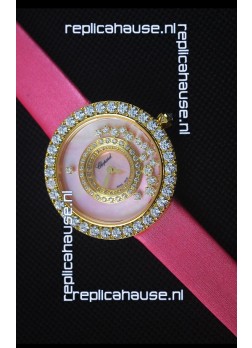 Chopard Happy Dreams 36MM in Pink Dial and Pink Strap