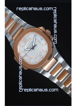 Patek Philippe Ladies Nautilus Two Tone Rose Gold Watch 36MM 