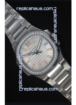 Patek Philippe Ladies Nautilus Stainless Steel Watch 36MM 