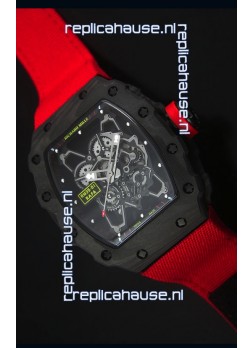 Richard Mille RM35-01 Rafael Nadal Edition Swiss Replica Watch Red Nylon Strap
