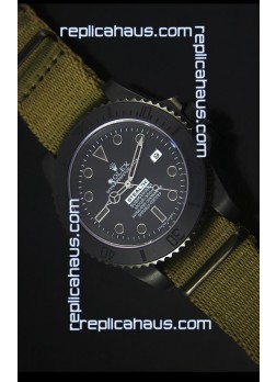Rolex Submariner Stealth MK IV PVD Swiss Replica Watch Black Hour Markers