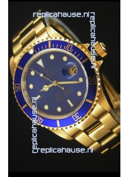 Rolex Submariner 16618 Gold Replica 1:1 Watch with Swiss 3135 Movement