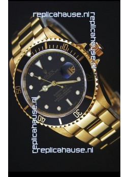 Rolex Submariner 16618 Gold Replica 1:1 Watch with Swiss 3135 Movement