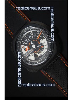 SevenFriday V02-01 Miyota 82S7 Movement 1:1 Edition Carbon Dial