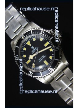 Tudor Oyster Prince Vintage 200M Black Dial Squre Markers Swiss 1:1 Mirror Replica Watch 