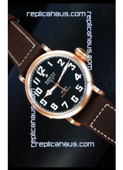 Zenith Pilot Type 20 Extra Special Edition Yellow Gold Swiss 1:1 Mirror Replica Watch 