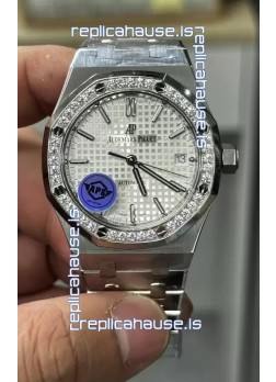 Audemars Piguet Royal Oak 37MM White Dial Watch in 3120 Movement - 1:1 Mirror Replica