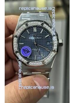Audemars Piguet Royal Oak 37MM Blue Dial Watch in 3120 Movement - 1:1 Mirror Replica
