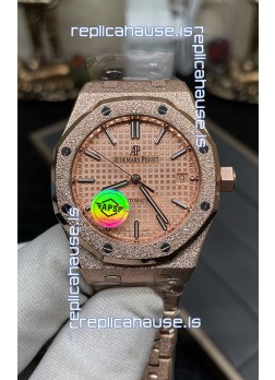 Audemars Piguet Royal Oak 37MM Frosted Casing Watch in 3120 Movement - 1:1 Mirror Replica