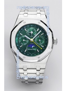 Audemars Piguet Royal Oak Perpetual Calendar Swiss Replica 904L Steel - Green Dial 