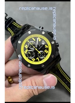 Audemars Piguet Royal Oak Offshore Bumble Bee Chronograph Black Dial - Forged Carbon Casing