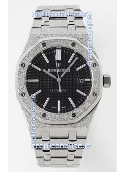Audemars Piguet Royal Oak 15410BC 41MM Black Dial 904L Steel CALIBRE 3120 Movement 1:1 Mirror Replica