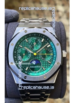 Audemars Piguet Royal Oak Perpetual Calendar Swiss Replica 904L Steel in Green Dial 
