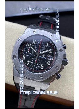 Audemars Piguet Royal Oak Offshore Black Dial Chronograph 1:1 Mirror Replica Watch - 904L Steel