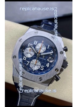 Audemars Piguet Royal Oak Offshore Blue Dial Chronograph 1:1 Mirror Replica Watch - 904L Steel