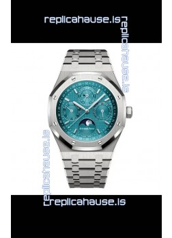 Audemars Piguet Royal Oak Perpetual Calendar Swiss Replica 904L Steel - Tiffany Blue Dial