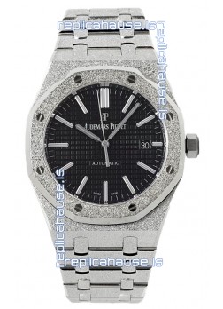 Audemars Piguet Royal Oak Frosted 37MM Self-Winding Black Dial 1:1 Mirror Replica Watch