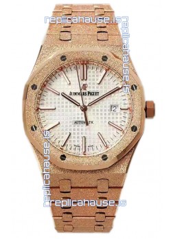 Audemars Piguet Royal Oak 37MM Frosted Casing Watch in 3120 Movement - 1:1 Mirror Replica