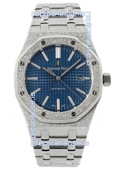 Audemars Piguet Royal Oak Frosted 37MM Self-Winding Blue Dial 1:1 Mirror Replica Watch