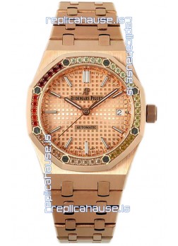 Audemars Piguet Royal Oak 37MM Frosted Casing Watch in 3120 Movement - 1:1 Mirror Replica