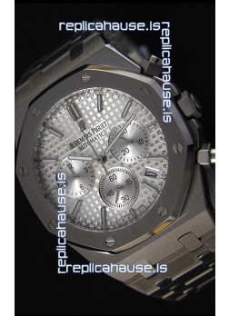 Audemars Piguet Royal Oak Chronograph Silver Toned Dial Swiss Quartz Replica Watch  - 41MM